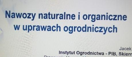 Państwowy Instytut Badawczy zorganizował szkolenie z cyklu „Diagnostyka i nawożenie roślin ogrodniczych”