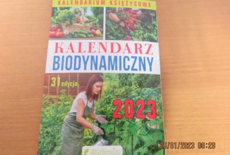 Kalendarze biodynamiczne książkowe na rok 2023 - 27.01.2023